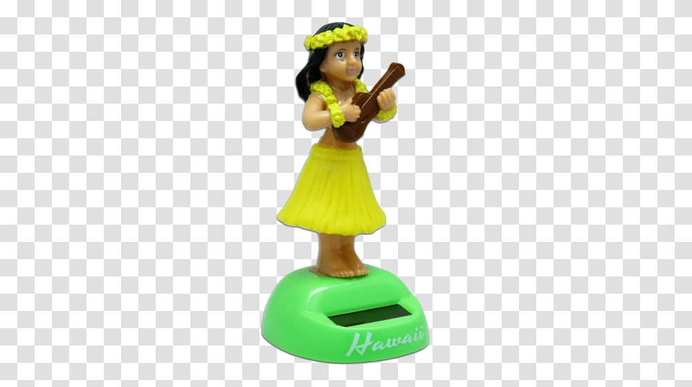 Hula Girl Ukulele, Toy, Figurine, Person, Human Transparent Png