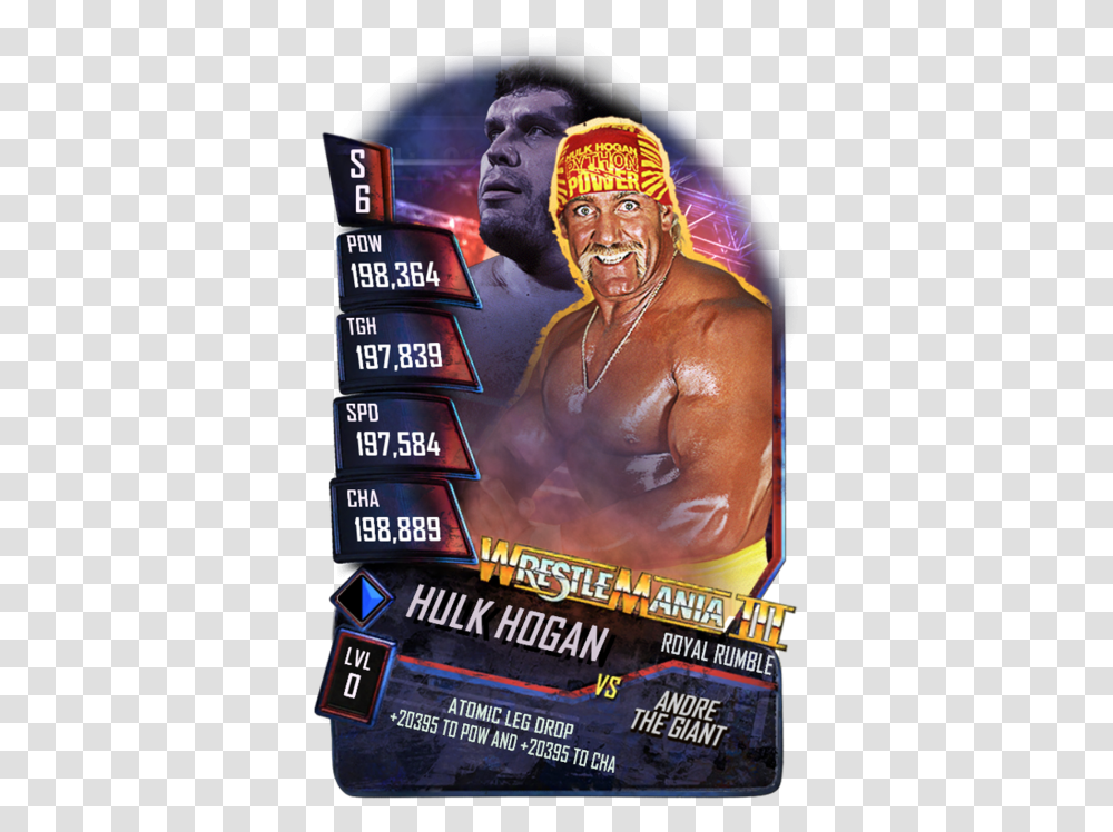 Hulk Hogan Hollywood Wwe Supercard Season 1 Debut Aligator Music Is My Language, Poster, Advertisement, Skin, Person Transparent Png