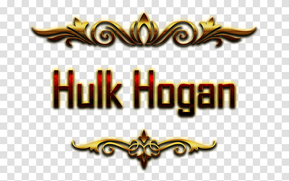 Hulk Hogan Name Logo Bokeh, Slot, Gambling, Game, Emblem Transparent Png