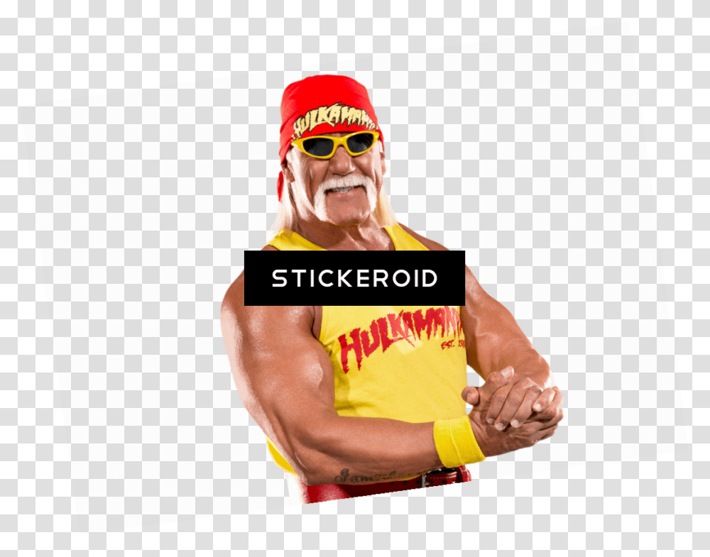 Hulk Hogan Wwe Hulk Hogan Mustache, Sunglasses, Accessories, Person, Hand Transparent Png