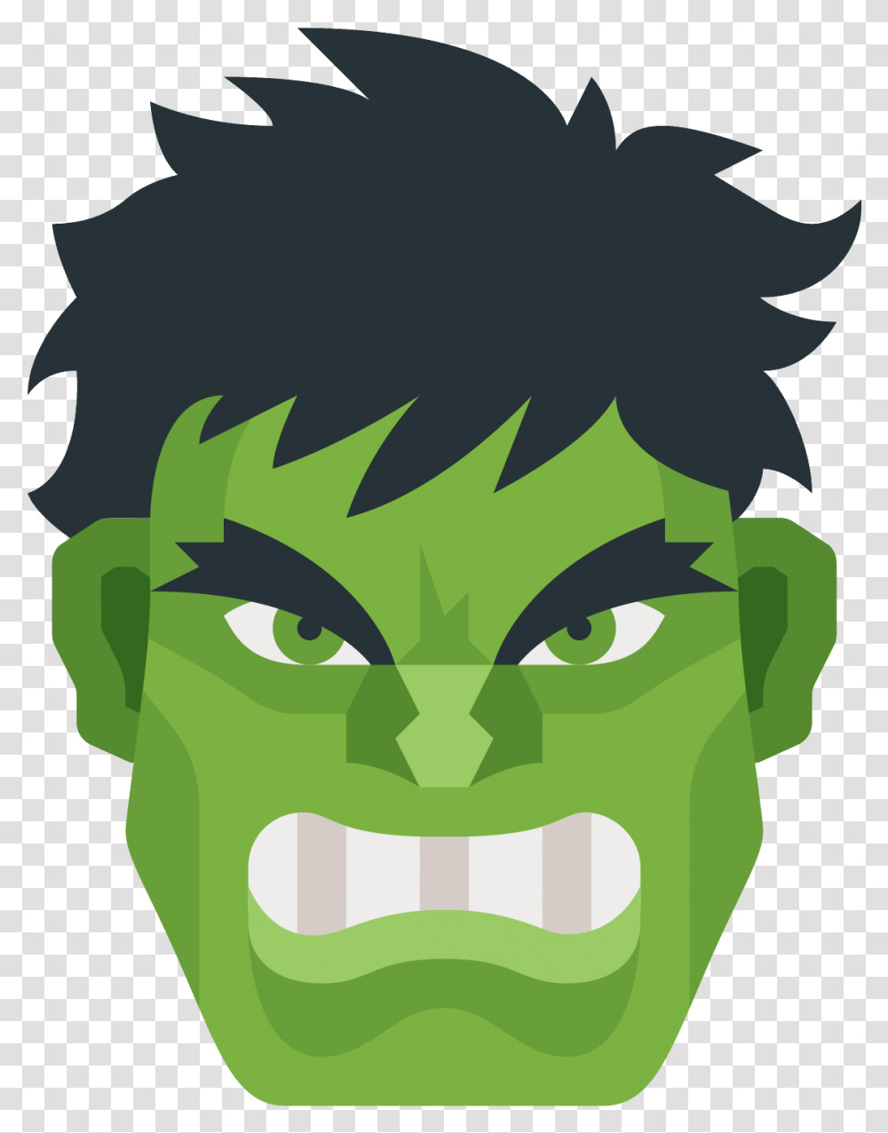 Hulk Icon Emoji Face Hulk Face, Green, Plant Transparent Png