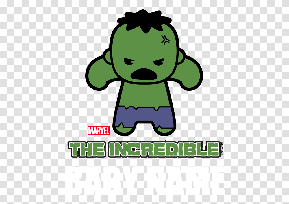 Hulk Kawaii, Poster, Advertisement, Green, Paper Transparent Png