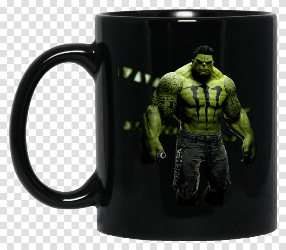 Hulk Mug Monster Energy Coffee Mug Tea Mug Hulk Monster Energy, Coffee Cup, Person Transparent Png