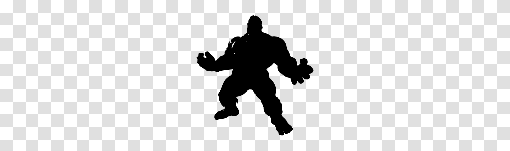 Hulk Silhouette, Ninja, Person, Human, Stencil Transparent Png