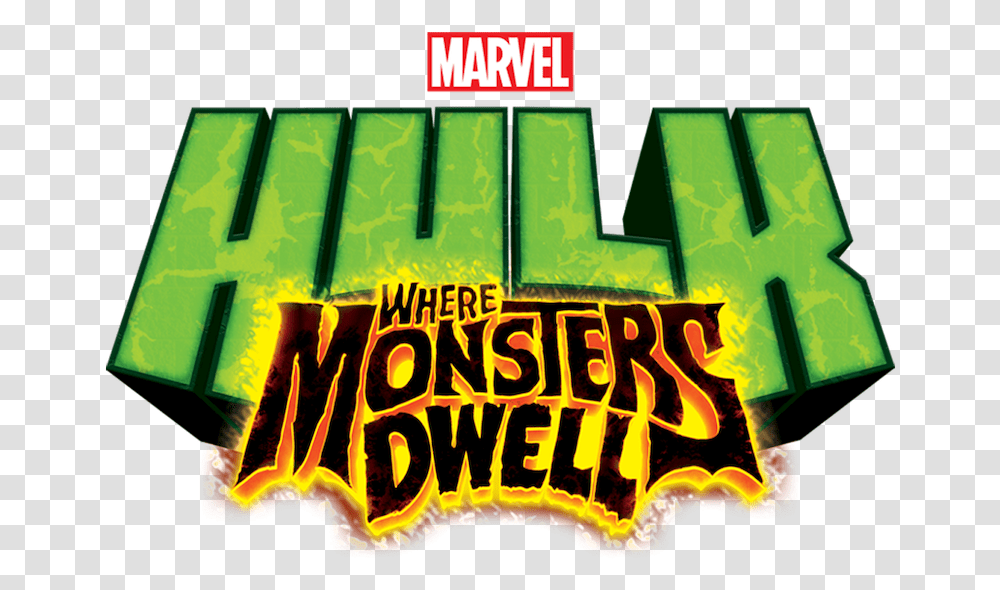 Hulk Where Monsters Dwell Netflix Graphic Design, Text, Alphabet, Land, Outdoors Transparent Png