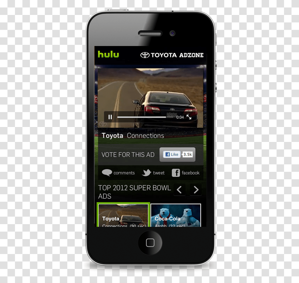 Hulu Ad On Mobile, Mobile Phone, Electronics, Cell Phone, Car Transparent Png