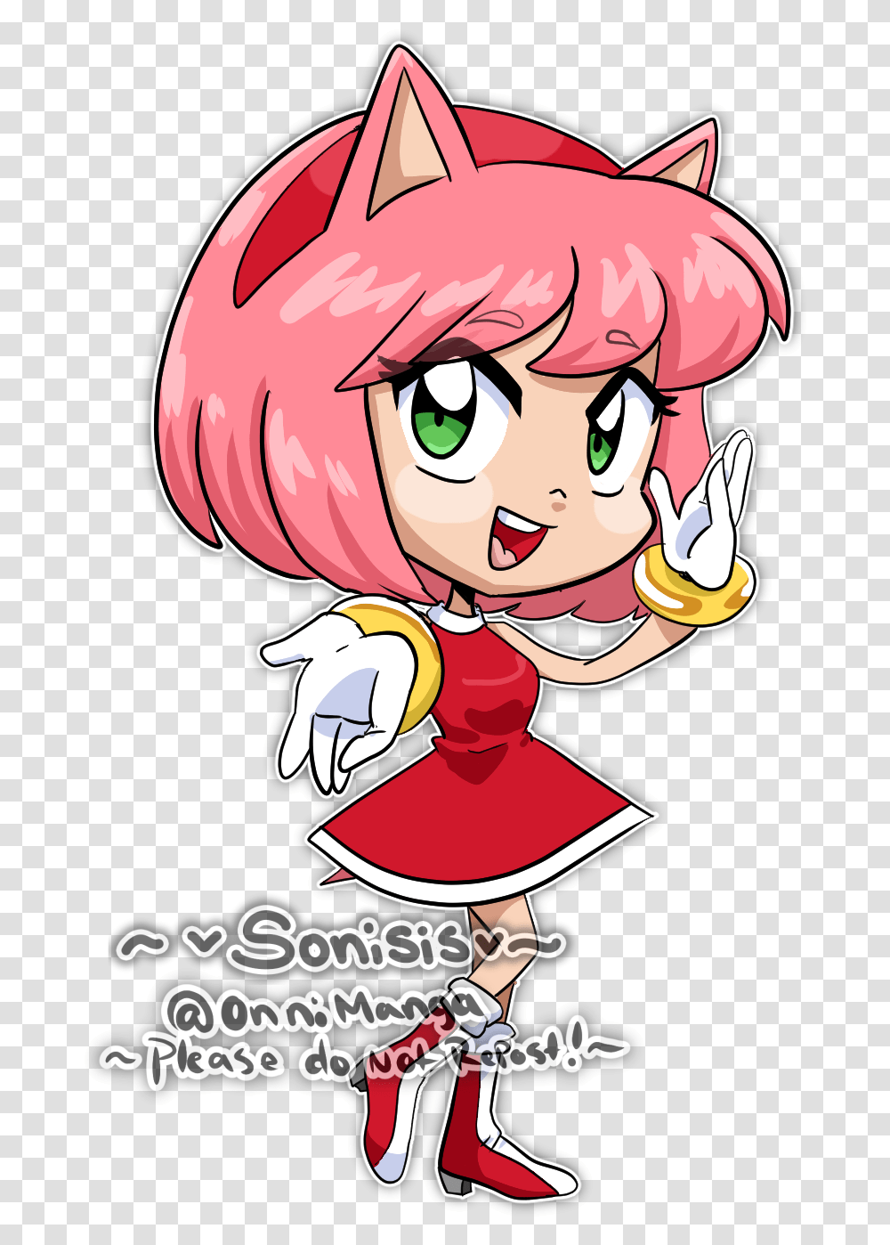 Human Amy Rose By Sonisis Amy Human, Label, Graphics, Art, Book Transparent Png