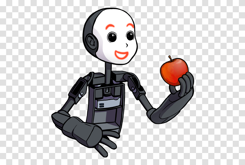 Human And A Robot Cartoon, Toy, Plant Transparent Png