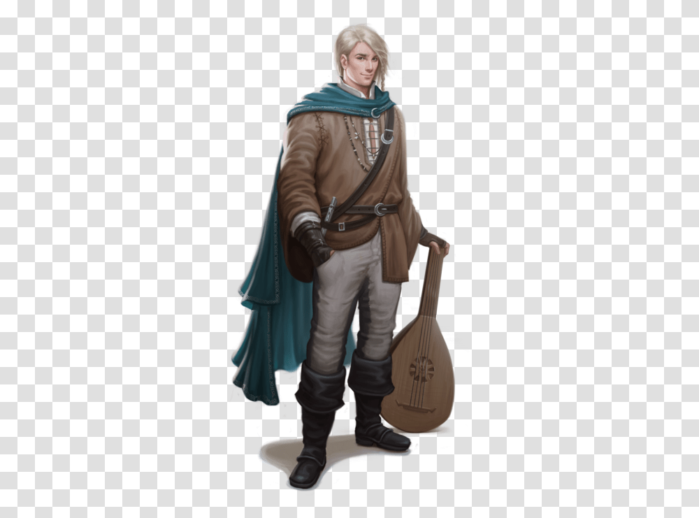 Human Bard Bard Dungeons And Dragons, Lute, Musical Instrument, Person, Clothing Transparent Png