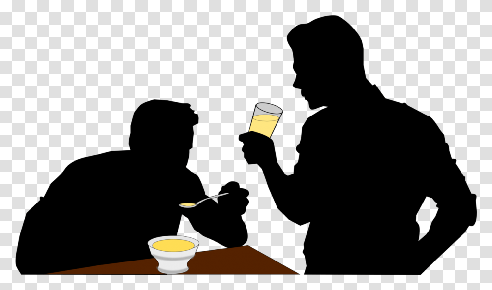 Human Behavior Silhouette Alcohol Drinking, Dish, Meal, Food, Bowl Transparent Png