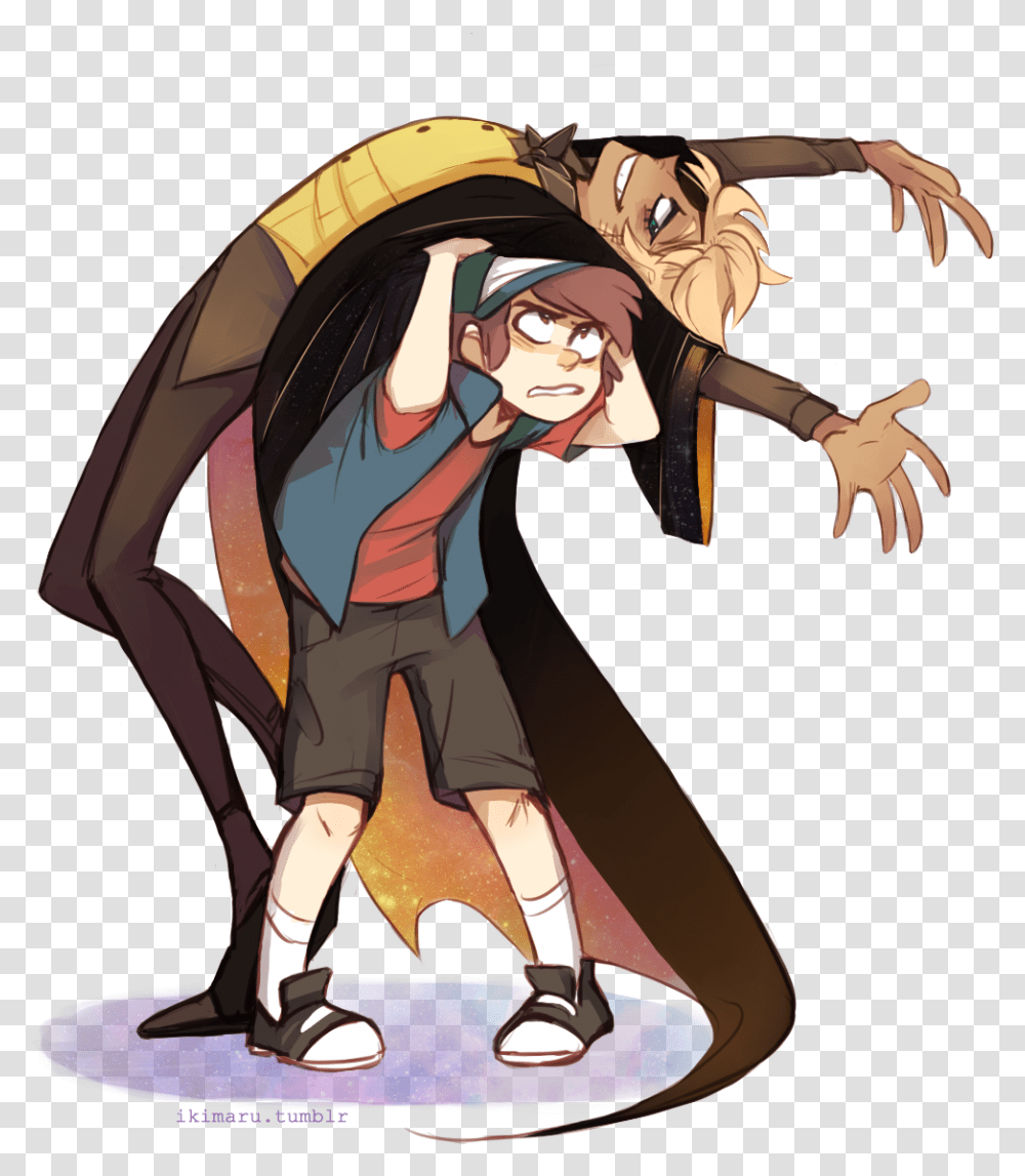 Human Bill Cipher And Dipper, Person, Comics, Book, Manga Transparent Png