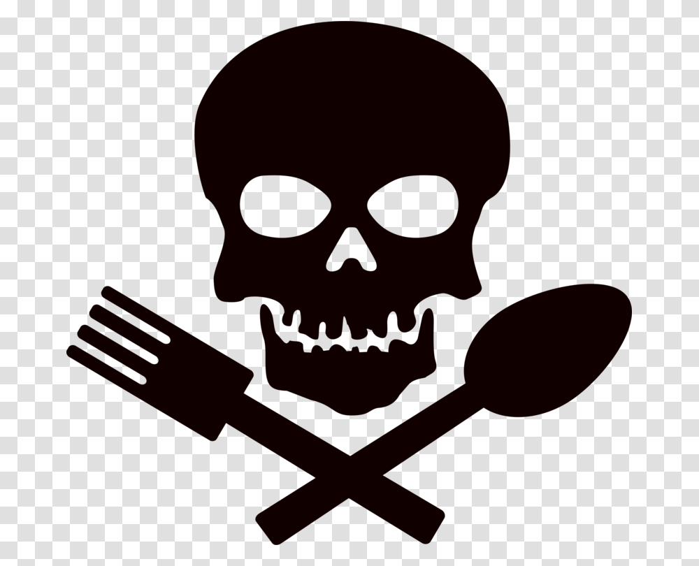 Human Black Skull Background, Cutlery, Face, Spoon Transparent Png