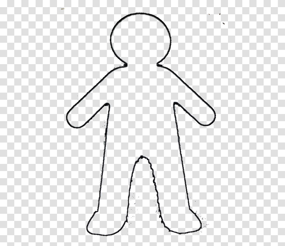 Human Body Outline Printable Outline Cartoon Body Boy, Standing, Bow Transparent Png