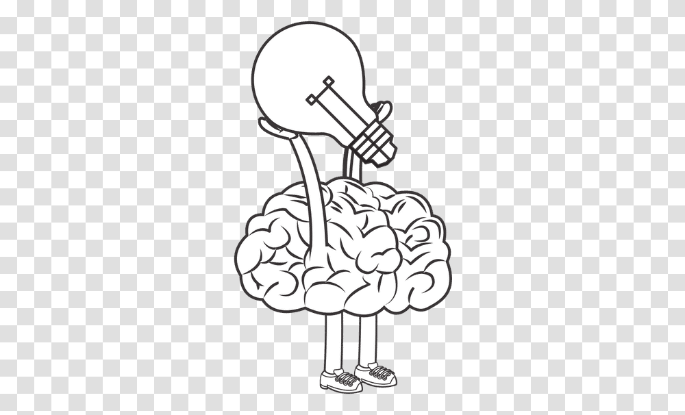 Human Brain Light Bulb, Plant, Lamp, Hand, Outdoors Transparent Png