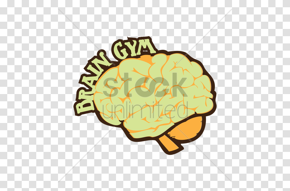 Human Brain With Brain Gym Words Vector Graphic Clipart, Food, Plant, Vegetable, Dynamite Transparent Png
