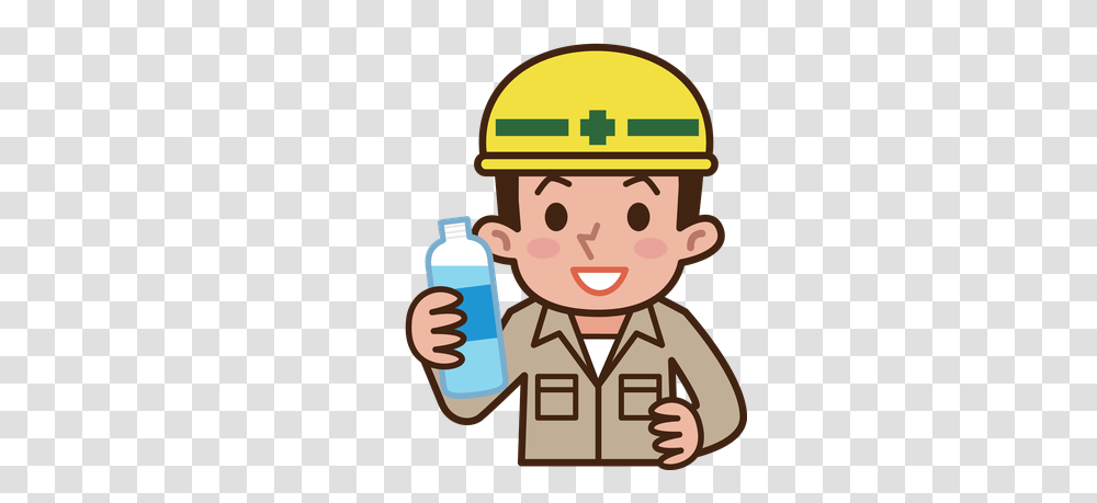 Human Clipart Drink Water, Bottle, Face, Fireman Transparent Png