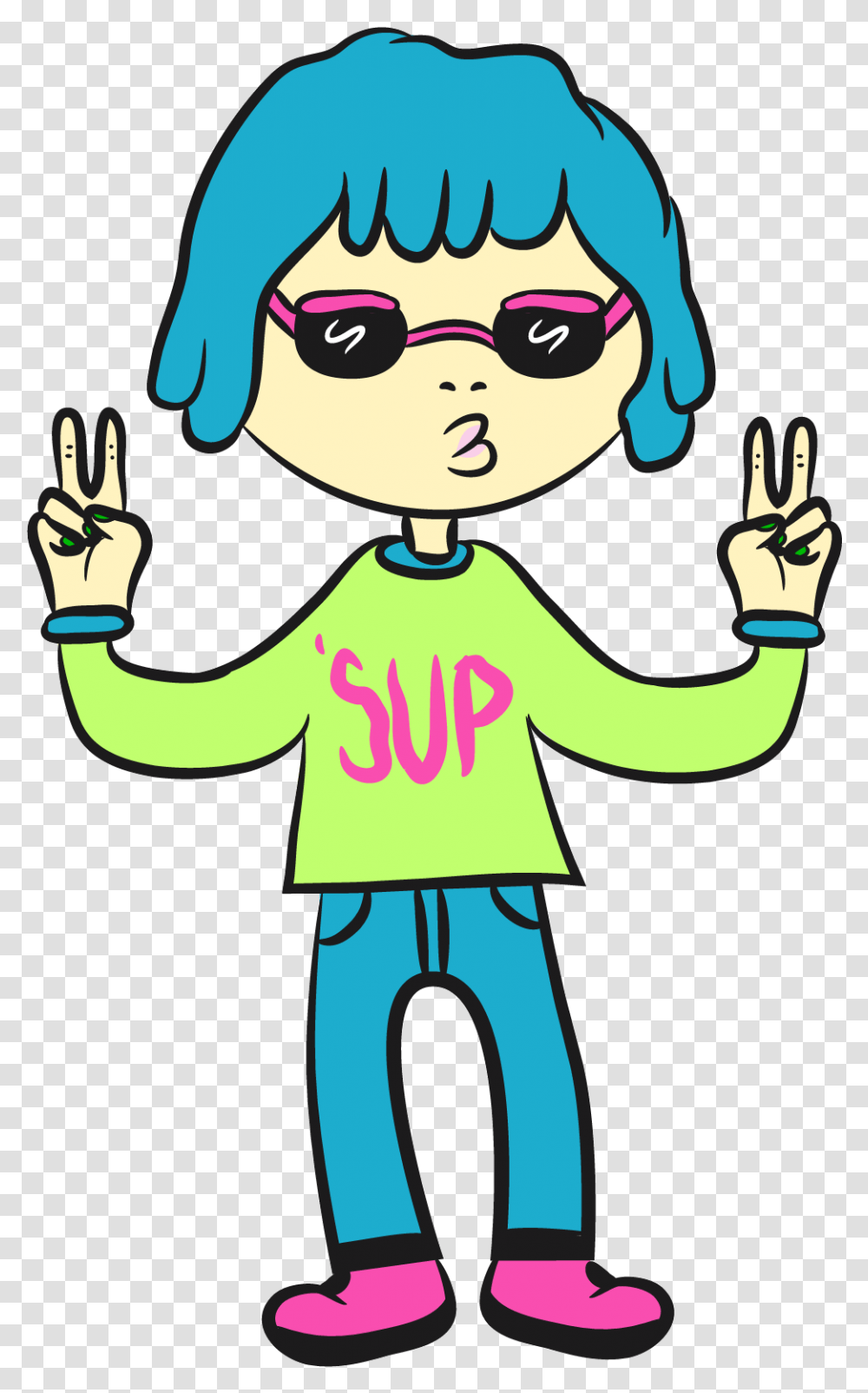 Human Clipart Happy Cartoon, Sunglasses, Elf, Hand, Costume Transparent Png