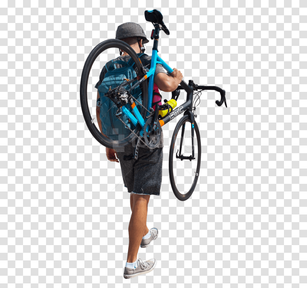 Human Cycling Background Image Cut Out Man Bike, Wheel, Machine, Bicycle, Vehicle Transparent Png