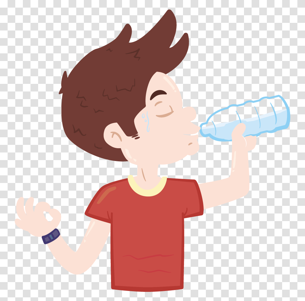 Human Drinking 4 Image Drinking Water Cartoon, Person, Beverage, Dating Transparent Png