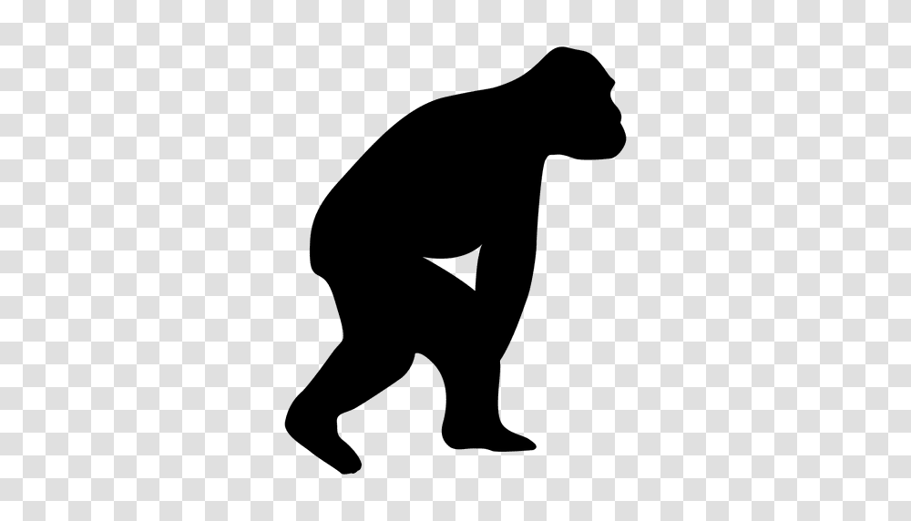 Human Evolution, Silhouette, Person, Kneeling, Alien Transparent Png