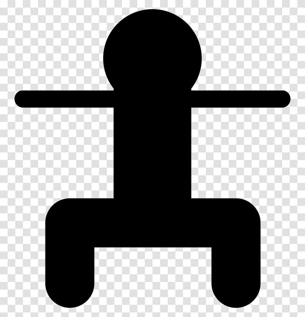 Human Figure In A Squatting Position Icon Free Download, Silhouette, Hammer, Tool, Shovel Transparent Png