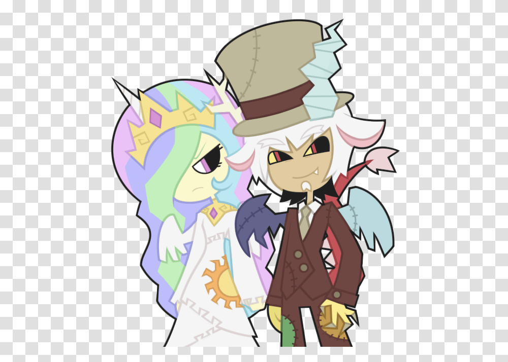 Human Fluttershy And Discord, Manga, Comics, Book, Poster Transparent Png