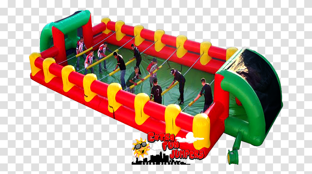 Human Foosball Inflatable, Person, Outdoor Play Area Transparent Png