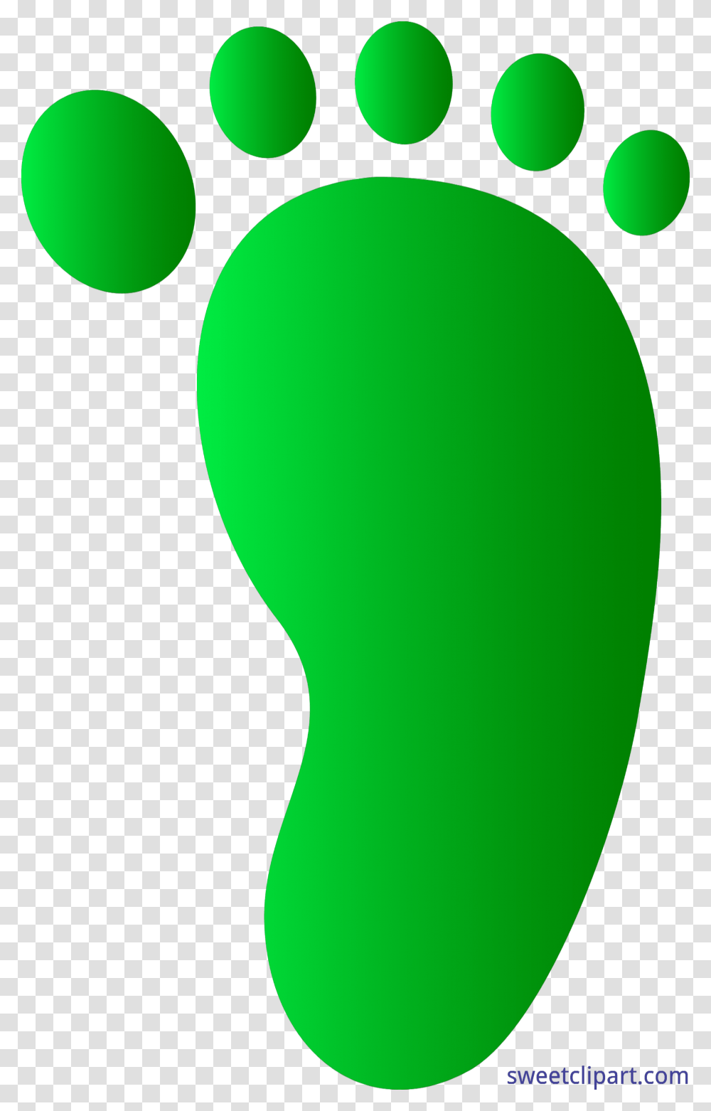 Human Foot Print Green Clip Art, Balloon, Footprint, Apparel Transparent Png