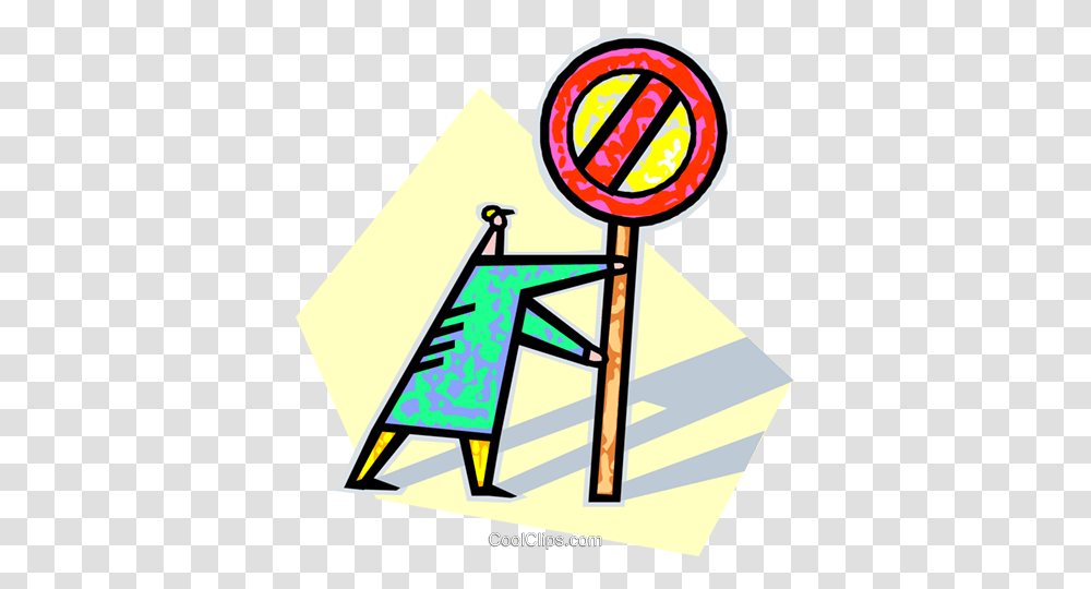 Human Form With A Stop Sign Royalty Free Vector Clip Art, Furniture, Stand Transparent Png