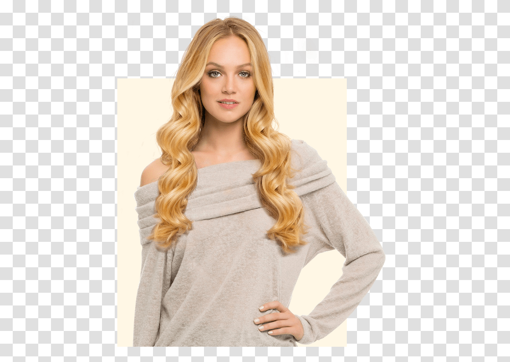 Human Hair Extensions Manufacturer Long Sleeve, Clothing, Person, Female, Blonde Transparent Png
