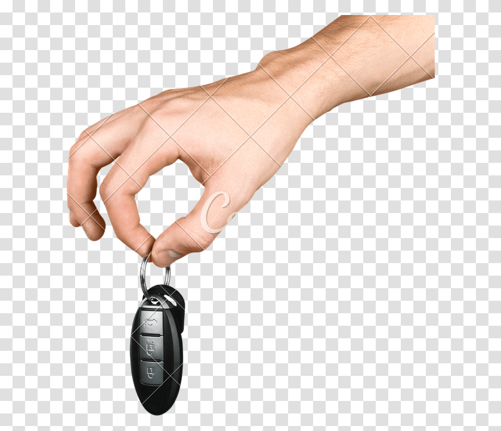Human Hand With Car Key And Remove Control, Person, Finger Transparent Png