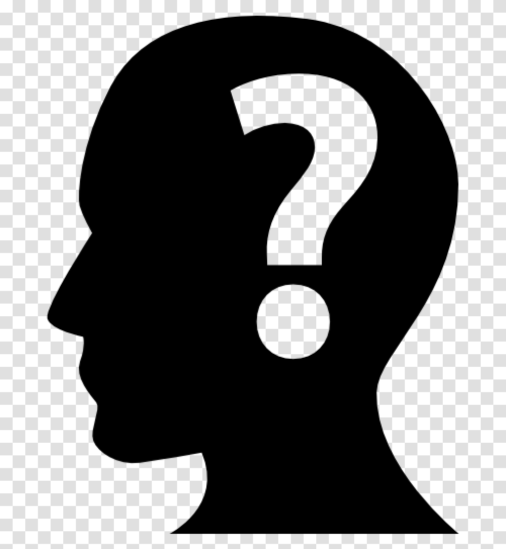 Human Head With A Question Mark Inside Head With A Question Mark, Gray, World Of Warcraft Transparent Png