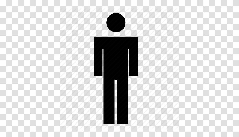Human Male Man Standing Icon, Silhouette, Tie, Accessories, Accessory Transparent Png
