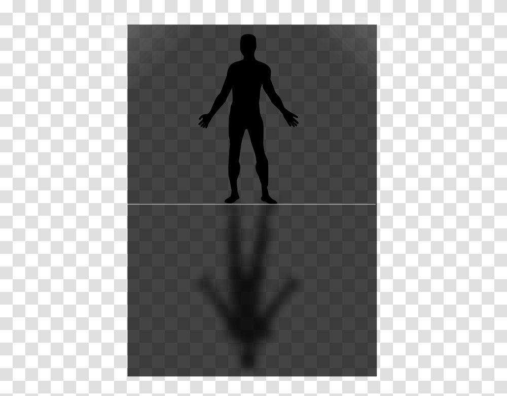 Human Man Grey Reflection Gray Body Standing Human Reflection, Grand Theft Auto, Minecraft, Arrow Transparent Png