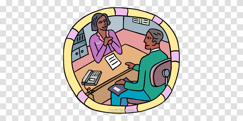 Human Resources Business Interview Royalty Free Vector Clip Art, Furniture, Electronics, Female, Video Gaming Transparent Png