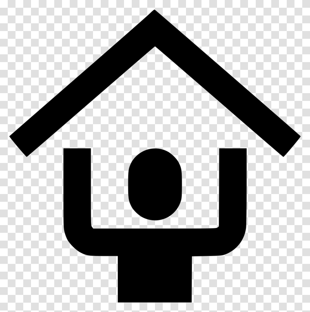 Human Roof Over Head, Mailbox, Letterbox, Stencil Transparent Png