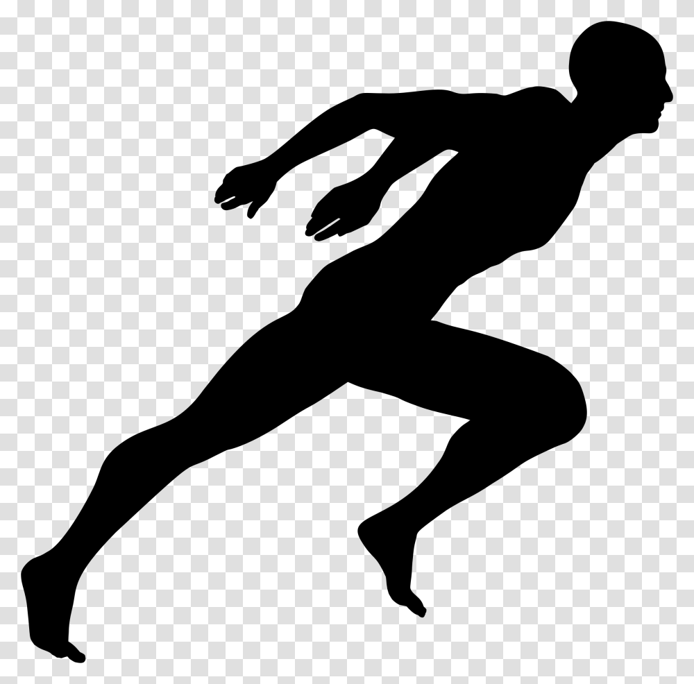Human Silhouette Running Man Sprinting Silhouette, Gray, World Of Warcraft Transparent Png