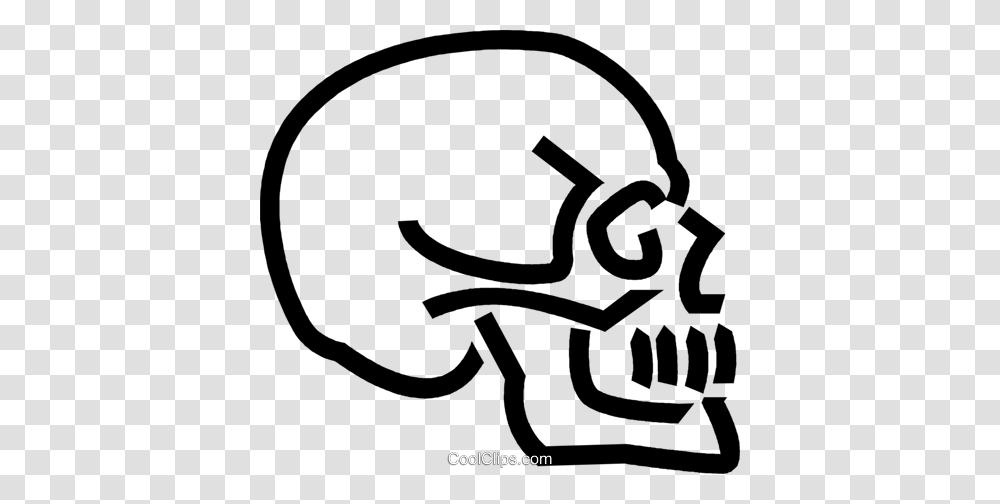 Human Skull Royalty Free Vector Clip Art Illustration, Hand, Stencil Transparent Png