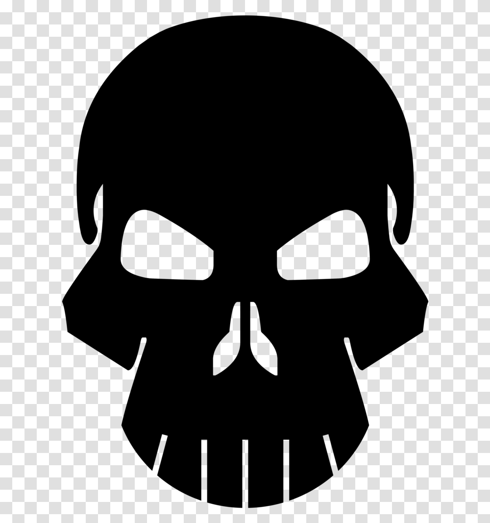 Human Skull Symbolism Bone Logo The Phantom Skull Logo, Gray Transparent Png