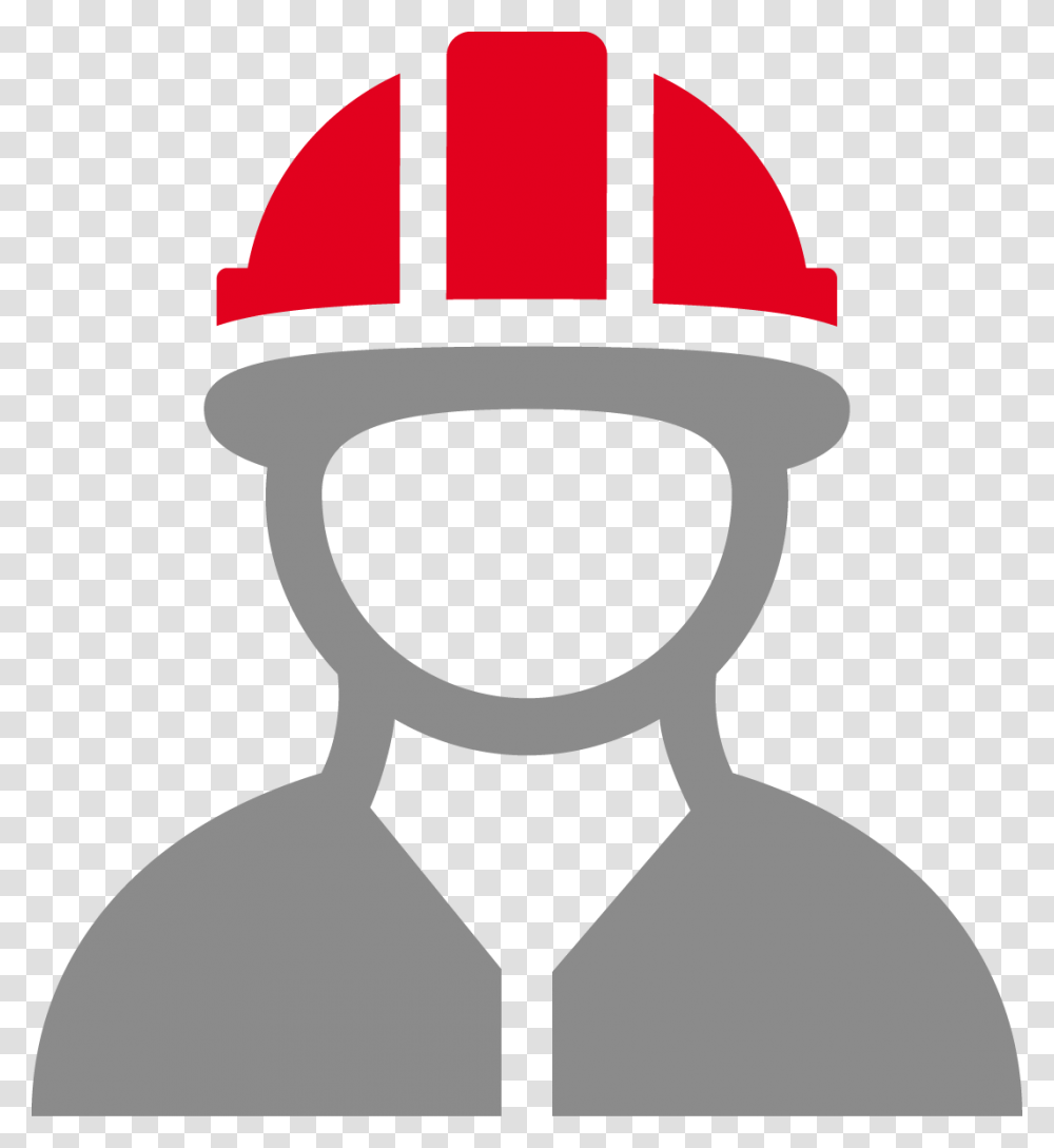Human With Helmet Icono De Obrero De La Construccion Color Blanco, Apparel, Hardhat, Snowman Transparent Png