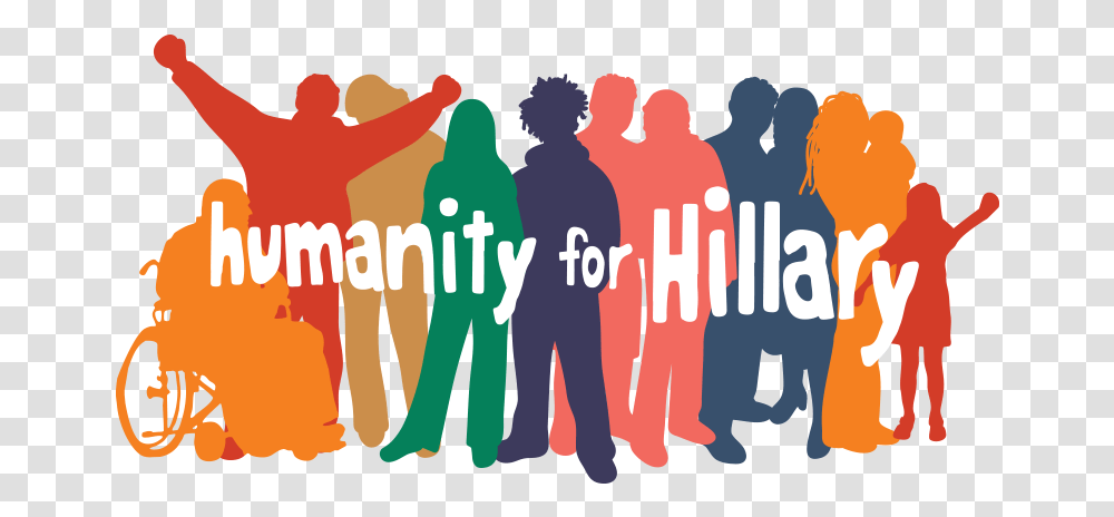 Humanity For Hillary Humanity, Person, Audience, Crowd, Poster Transparent Png