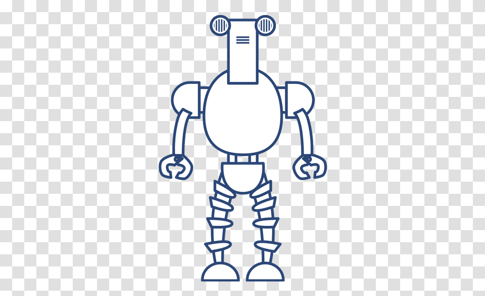 Humanoid Robot Line Style Icon Canva Dot, Lamp Transparent Png