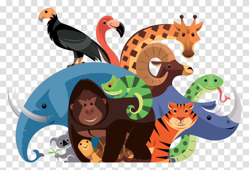 Humans And Animals Animals And Humans Cartoon, Person, Vegetation, Doodle, Drawing Transparent Png