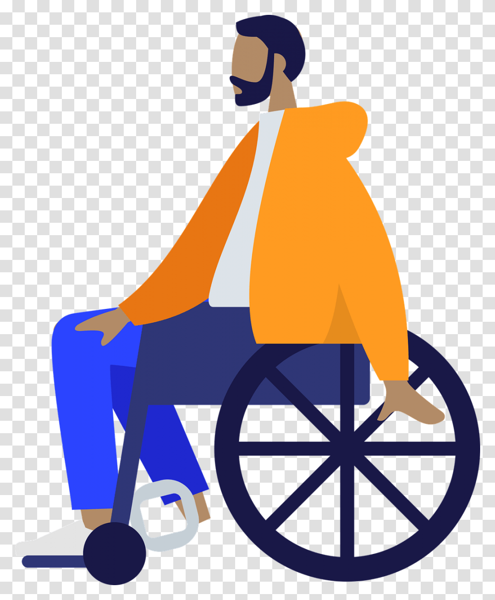 Humans People Wheelchair Community Person Man, Furniture, Apparel Transparent Png