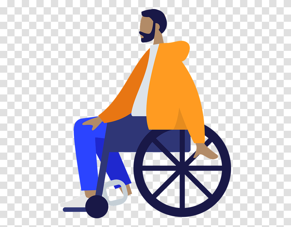 Humans People Wheelchair Wheelchair Illustration, Furniture, Clothing, Apparel Transparent Png