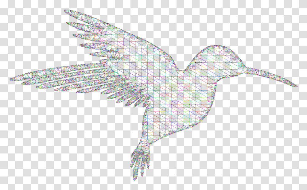 Hummingbird Low Poly Wireframe Free Vector Graphic On Pixabay, Art, Graphics, Cross, Symbol Transparent Png