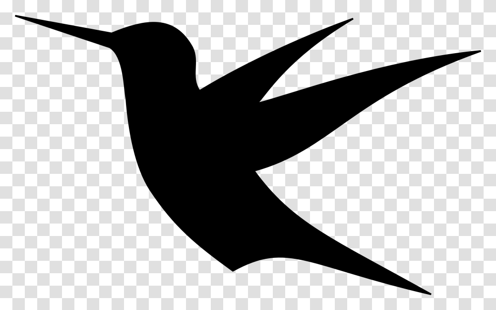 Hummingbird Silhouette, Axe, Stencil, Animal Transparent Png