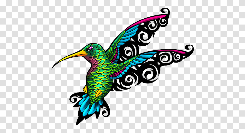 Hummingbird Tattoos File All Colorful Bright Hummingbird Tattoos, Animal, Beak, Graphics, Art Transparent Png