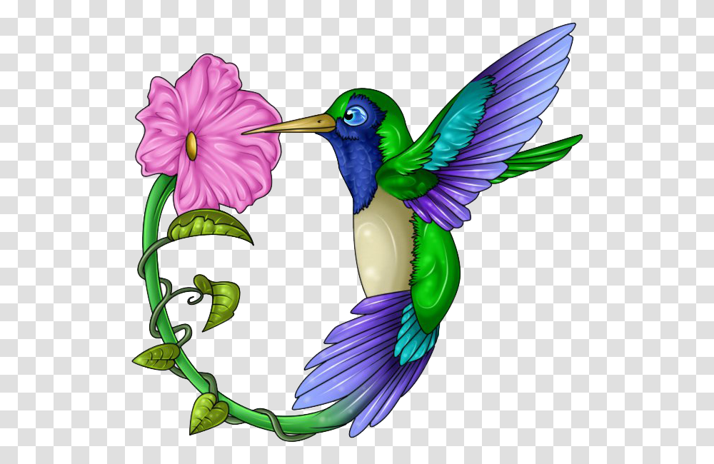 Hummingbird Tattoos Free Download Hummingbird And Flower Clipart, Animal, Jay, Bee Eater Transparent Png