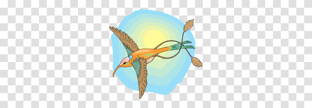 Hummingbird With The Sun Clip Art, Animal, Bee Eater, Fish, Cupid Transparent Png